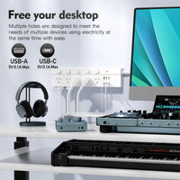 USP 16-in-1 Surge Protector Power Board with 10 AC Outlets & 6 USB Ports -(PB10S2A4C), 1.8M Extension Cable, 5 Years Warranty - Image 4