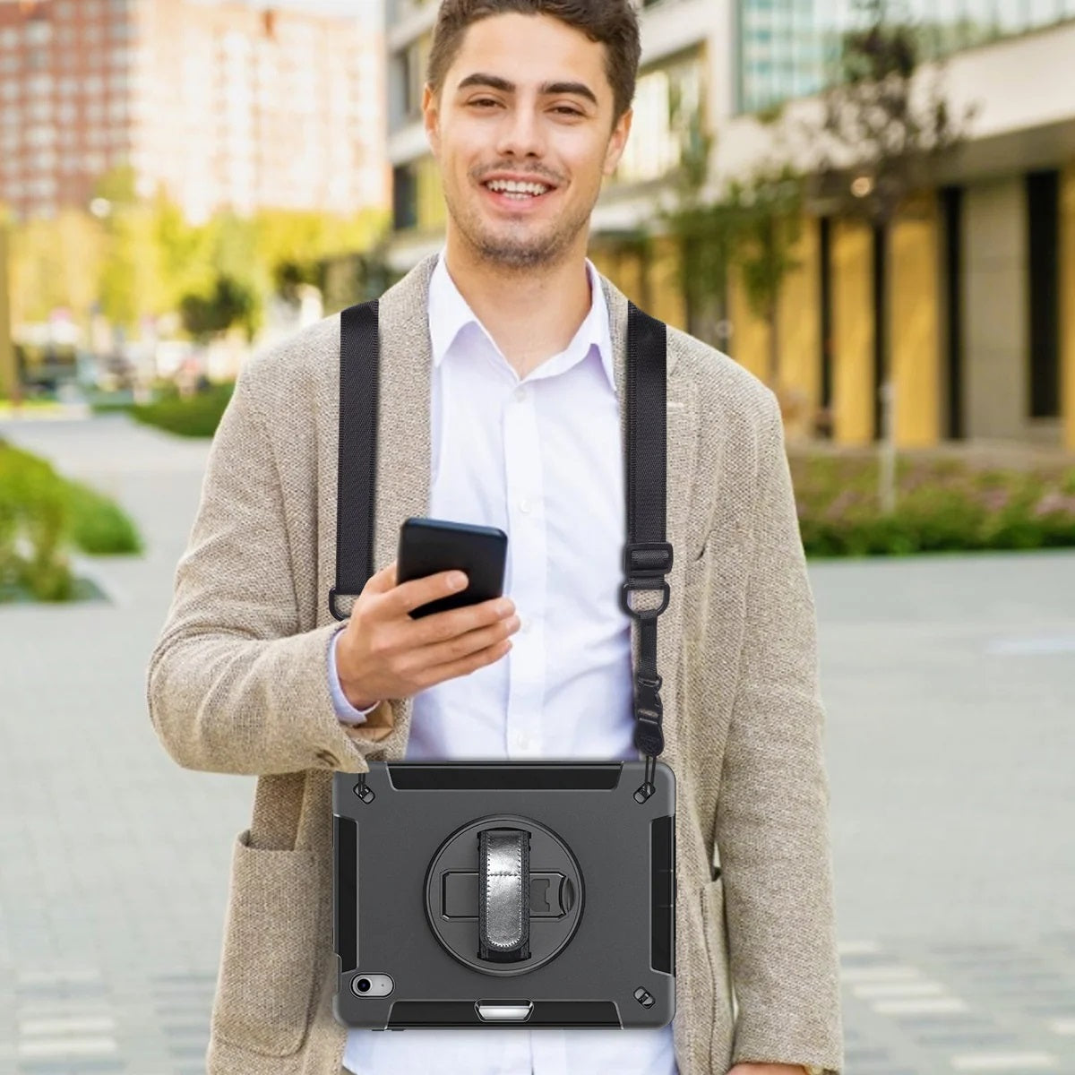 USP Rugged Case Shoulder Strap Black - 5 Years Warranty - Image 2