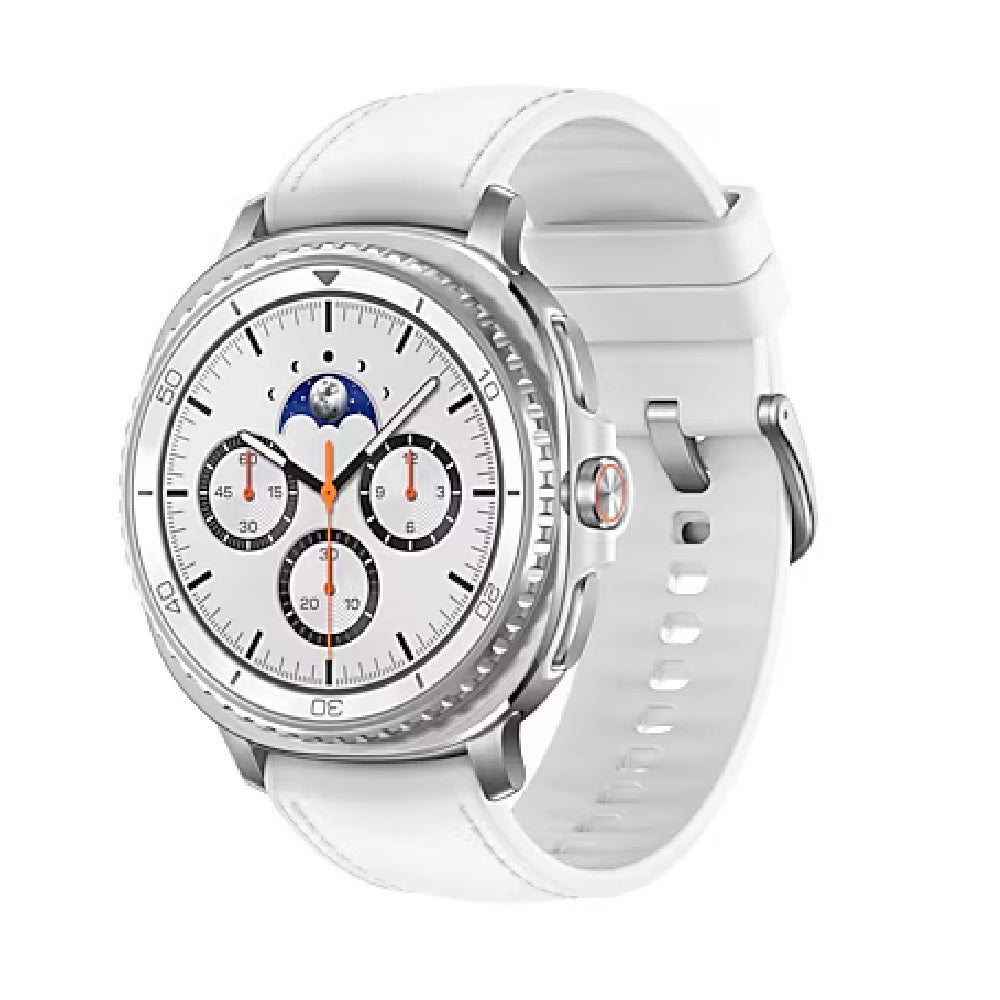 Samsung Galaxy Watch8 Classic Bluetooth (46mm) - White(SM-L500NZWAXSA),1.3" ,Super AMOLED, 1.6GHz, 2GB/64GB, Bluetooth v5.3, 445mAh, 2 Years Warranty - Image 1