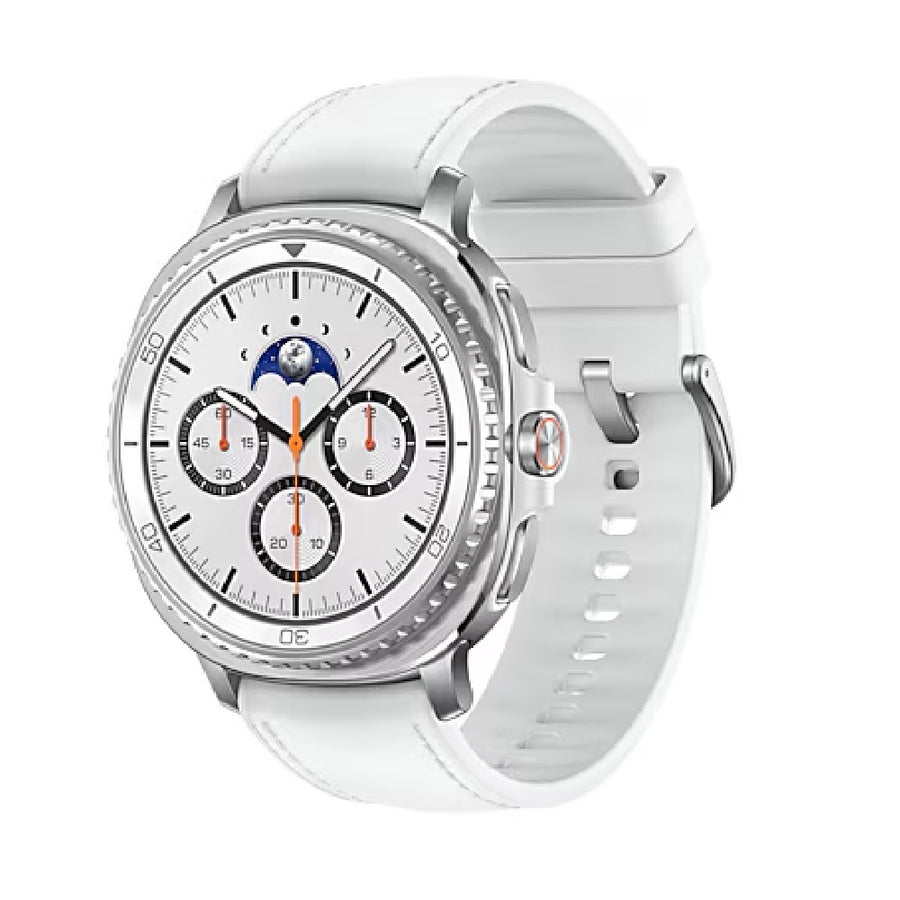 Samsung Galaxy Watch8 Classic Bluetooth (46mm) - White(SM-L500NZWAXSA),1.3" ,Super AMOLED, 1.6GHz, 2GB/64GB, Bluetooth v5.3, 445mAh, 2 Years Warranty