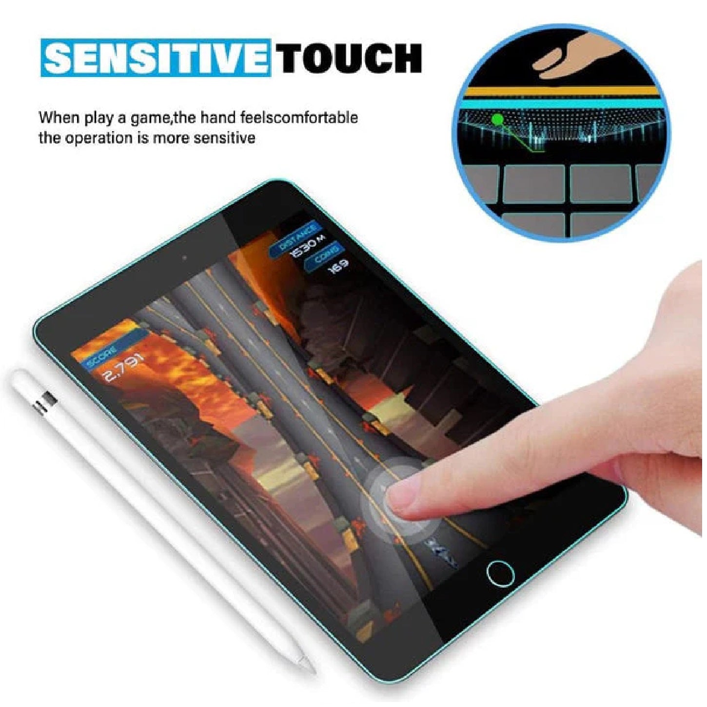 USP Apple iPad Air (10.5") (3rd Gen) 2.5D Tempered Glass Screen Protector Clear - 9H Hardness, Scratch-proof, 5 Years Warranty - Image 4
