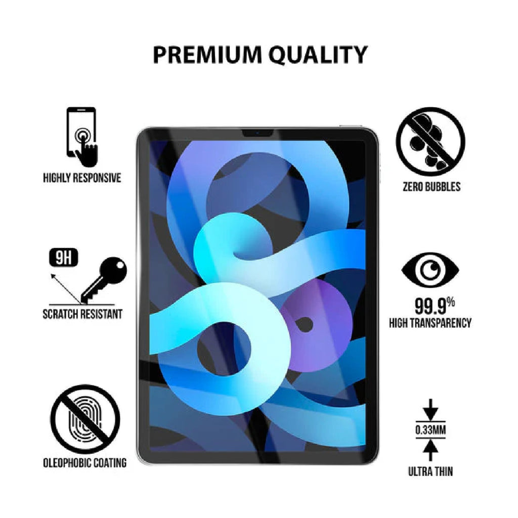 USP Apple iPad Air (10.9") (5th/4th Gen) / iPad Pro (11") (4th/3rd Gen) 2.5D Tempered Glass Screen Protector Clear - 9H Hardness,  5 Years Warranty - Image 2