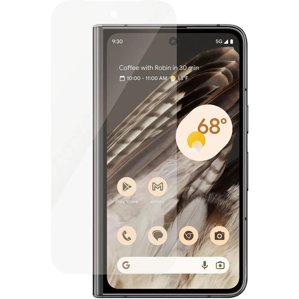 USP Google Pixel 10 Pro Fold 5G (8.0") Tempered Glass Screen Protector Clear - Scratch-Resistant,Drop Protection, Raised Edges, 5 Years Warranty - Image 1