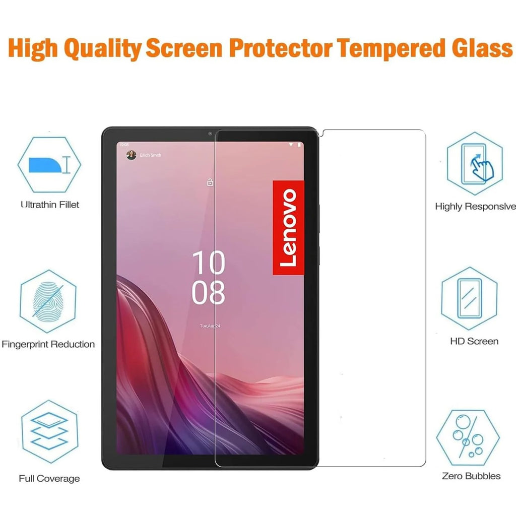 USP Lenovo Tab 10.1" Premium Tempered Glass Screen Protector - 9H Surface Hardness, Scratch Resistant, Bubble-Free, 5 Years Warranty - Image 2