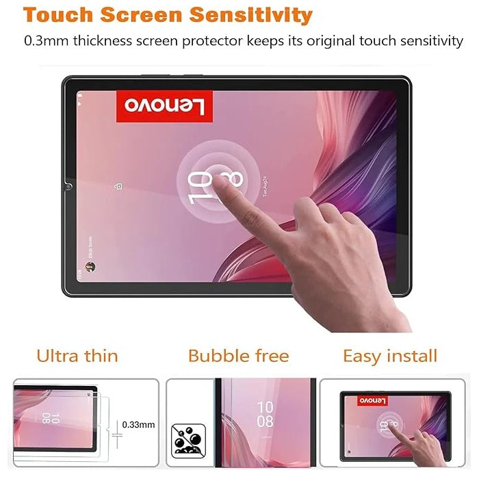 USP Lenovo Tab 10.1" Premium Tempered Glass Screen Protector - 9H Surface Hardness, Scratch Resistant, Bubble-Free, 5 Years Warranty - Image 4