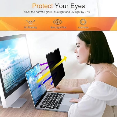 USP Apple MacBook Neo (13") (A18 Pro) Magnetic Removable Privacy Screen Protector - Matte Anti-Glare Coating,5 Years Warranty - Image 3
