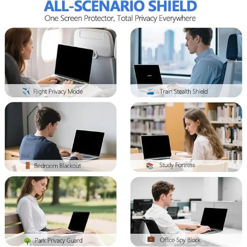 USP Apple MacBook Neo (13") (A18 Pro) Magnetic Removable Privacy Screen Protector - Matte Anti-Glare Coating,5 Years Warranty - Image 4