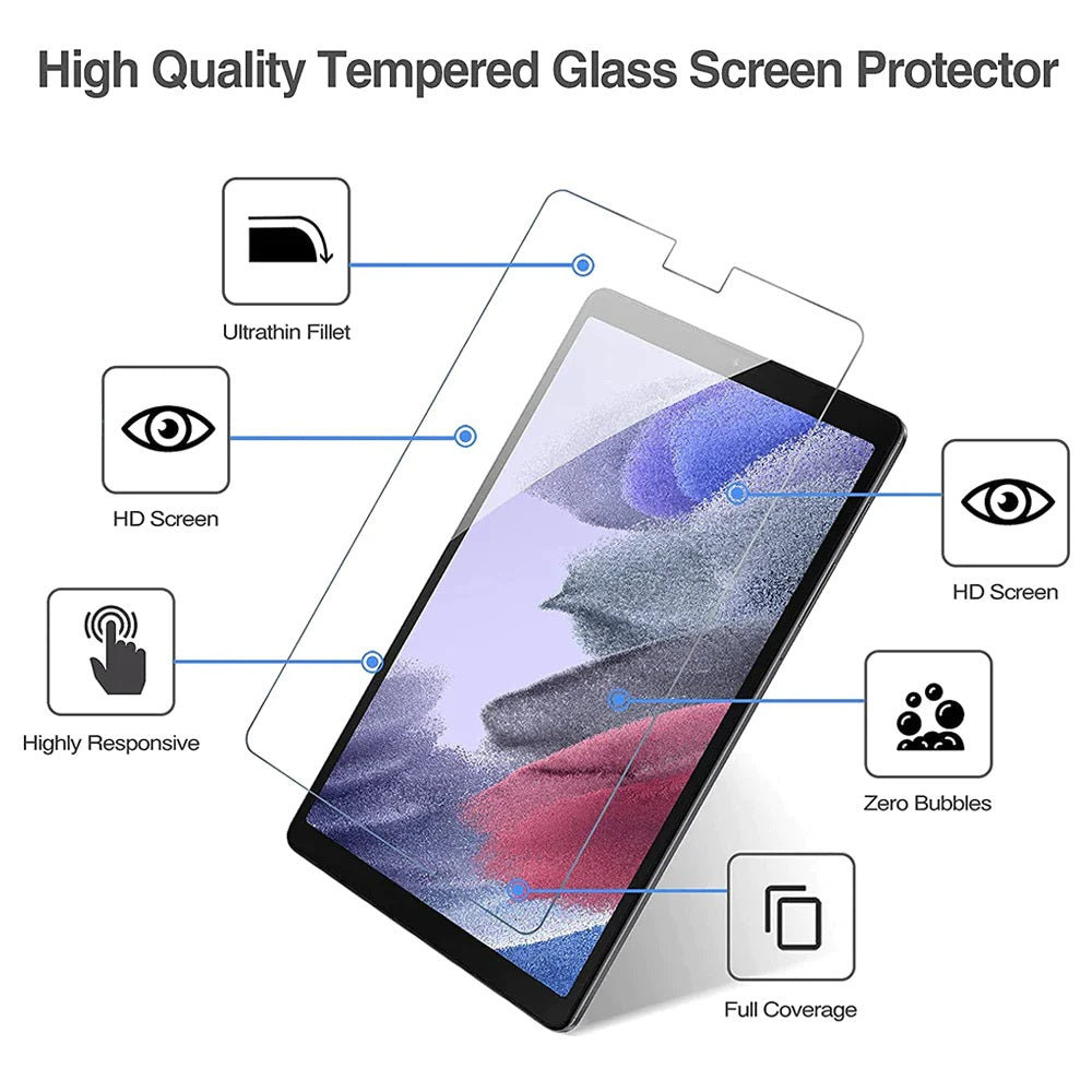 USP Samsung Galaxy Tab A7 Lite (8.7") Premium Tempered Glass Screen Protector Clear - 9H Surface Hardness, Scratch Resistant, 5 Years Warranty - Image 2
