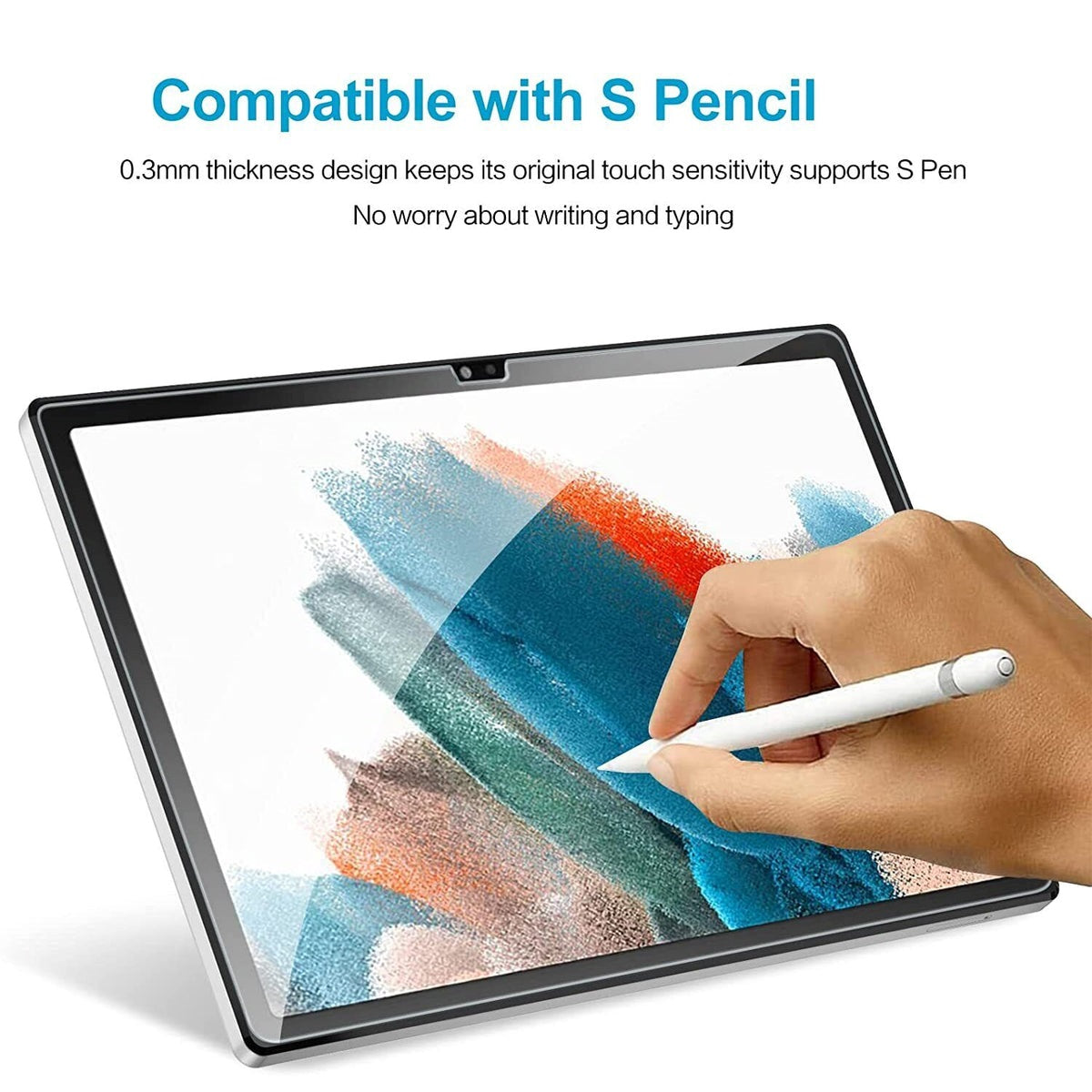 USP Samsung Galaxy Tab A11+ / Tab A9+ (11") Premium Tempered Glass Screen Protector Clear - 9H Surface Hardness, Scratch Resistant, 5 Years Warranty - Image 2