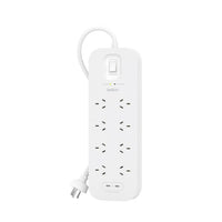 Belkin Surge Pro 8-Outlet Surge Protector With Dual USB-C Ports (SRB004AU2M) - Heavy Duty 2M Power Cord, 900 Joules, $70000 CEW, 2 Years Warranty - Image 4