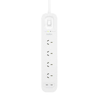 Belkin SurgePlus 4-Outlet Surge Protector With 2x USB -C Port(30W) (SRB005AU2M) - Heavy Duty 2M Power Cord, 525 Joules, $40000 CEW,  2 Years Warranty - Image 3
