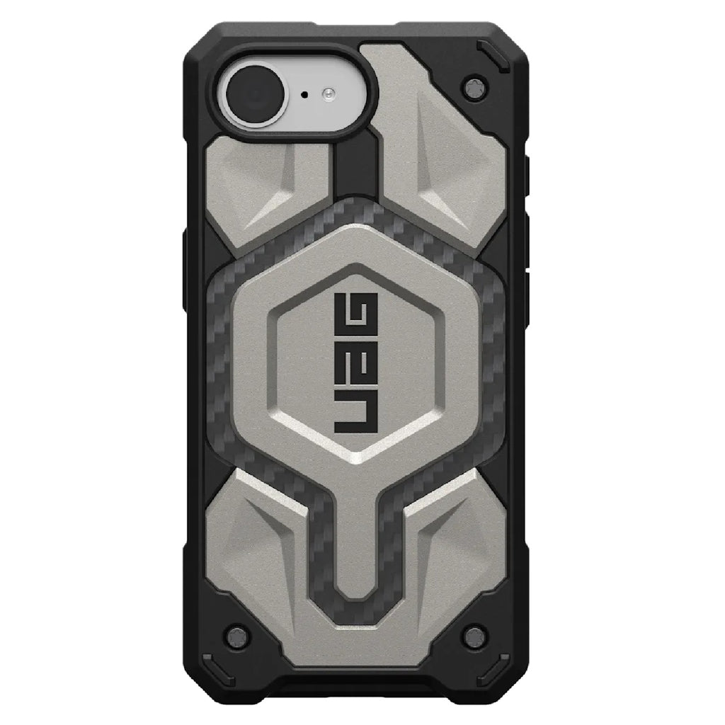 UAG Monarch Pro MagSafe Apple iPhone 17e /  iPhone 16e Refresh /  iPhone 16e (6.1") Rugged Case-Titanium (114497113636), 10 Years Warranty - Image 1