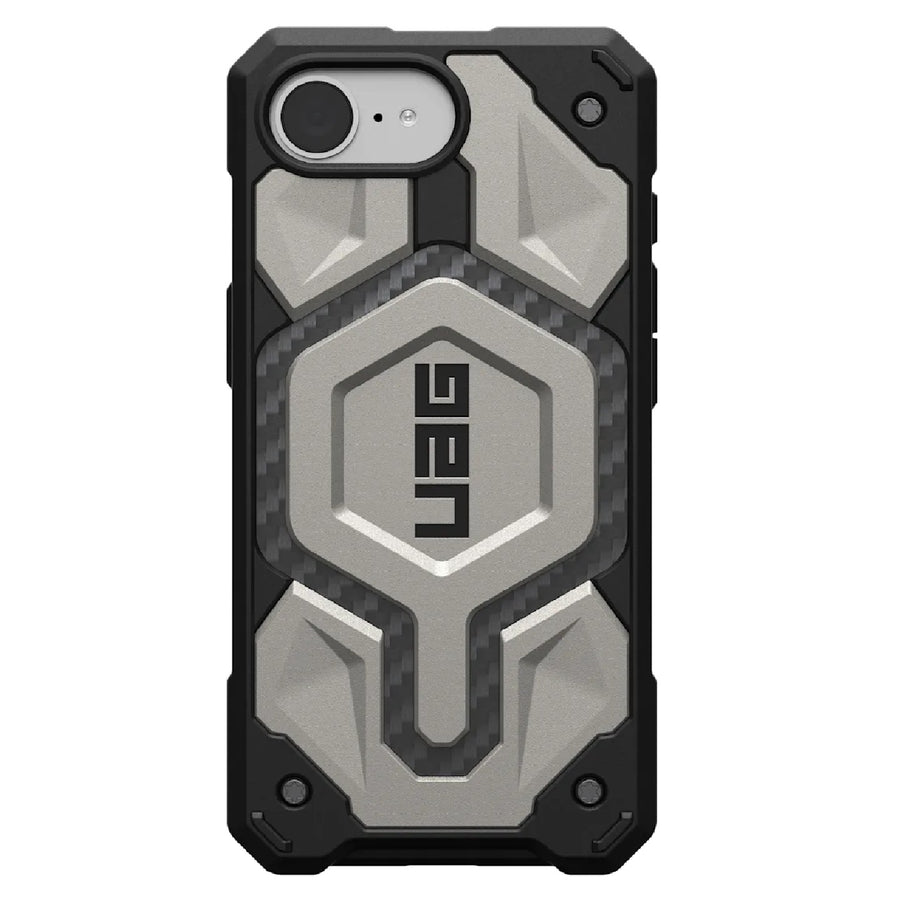 UAG Monarch Pro MagSafe Apple iPhone 17e /  iPhone 16e Refresh /  iPhone 16e (6.1") Rugged Case-Titanium (114497113636), 10 Years Warranty