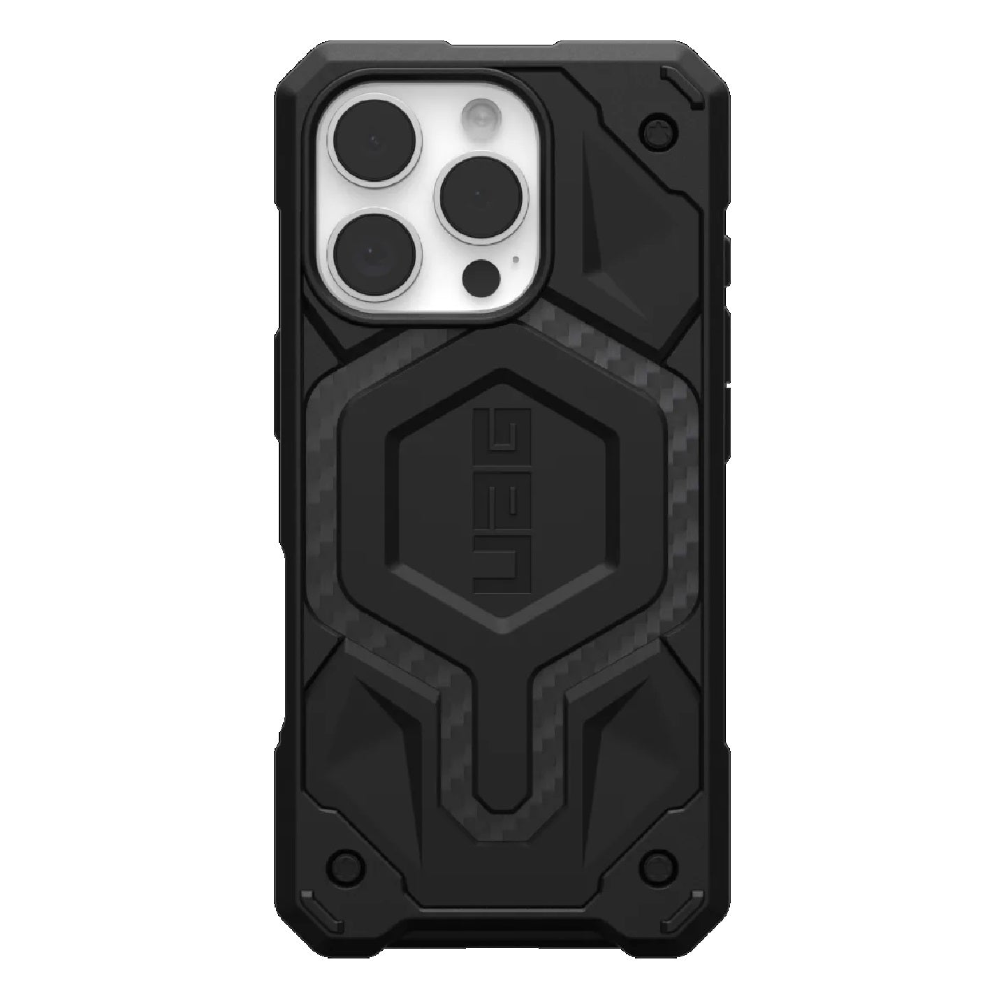 UAG Monarch Pro MagSafe Apple iPhone 16 Pro (6.3") Rugged Case - Carbon Fiber (114456114242), 25ft. Drop Protection (7.6M), 10 Years Warranty - Image 1