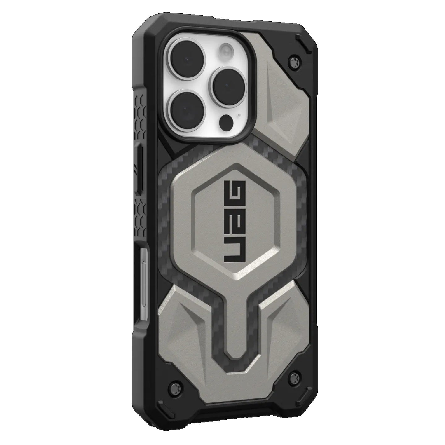 UAG Monarch Pro MagSafe Apple iPhone 16 Pro (6.3") Rugged Case - Titanium (114456113636), 25ft. Drop Protection(7.6M), 10 Years Warranty - Image 3