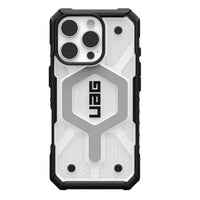 UAG Pathfinder Clear MagSafe Apple iPhone 16 Pro (6.3") Rugged Case - Ice/Silver (114464114343), 18ft Drop Protection (5.4M), 10 Years Warranty - Image 1