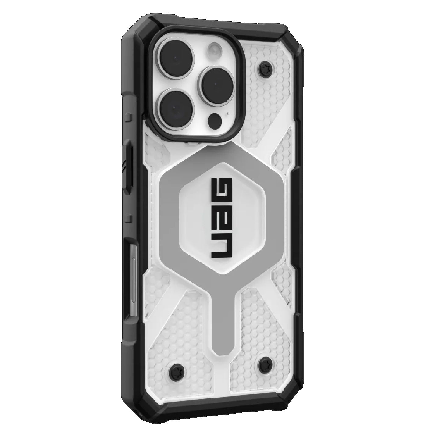 UAG Pathfinder Clear MagSafe Apple iPhone 16 Pro (6.3") Rugged Case - Ice/Silver (114464114343), 18ft Drop Protection (5.4M), 10 Years Warranty - Image 3