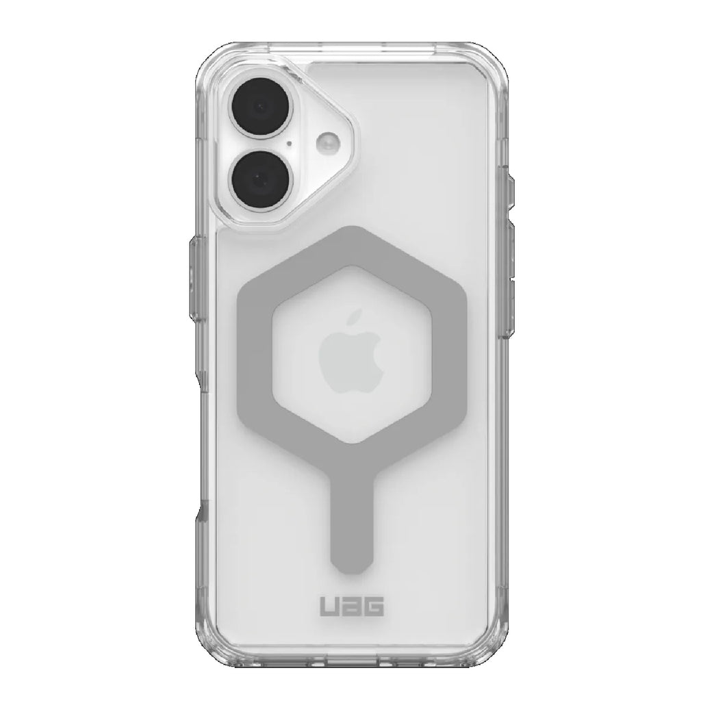 UAG Plyo MagSafe Apple iPhone 16 (6.1") Rugged Case - Ice/Silver (114482114333),16ft. Drop Protection (4.8M), Armored Shell, 10 Years Warranty - Image 1