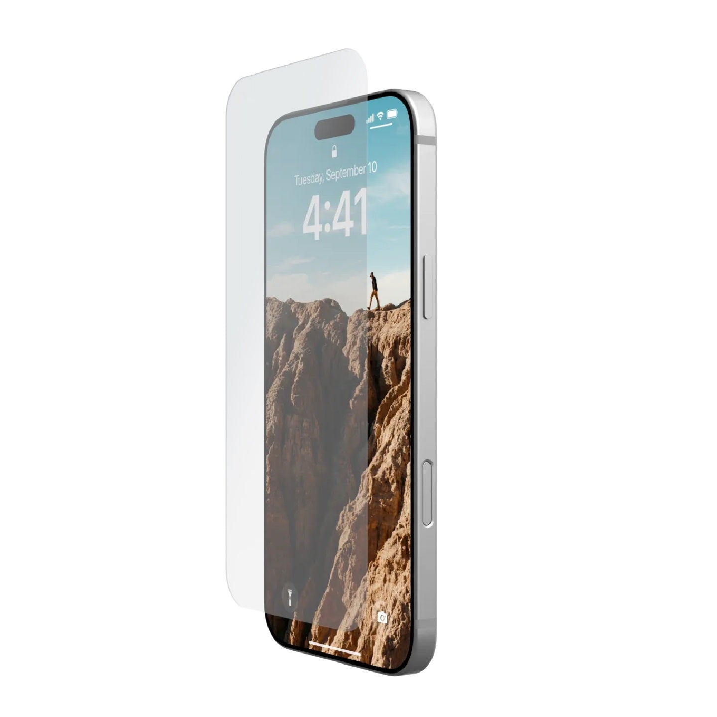 UAG Shield Apple iPhone 16 (6.1") Tempered Glass Screen Protector - Clear (14436511NA), Antimicrobial,Scratch Resistant, 1 Year Warranty - Image 2