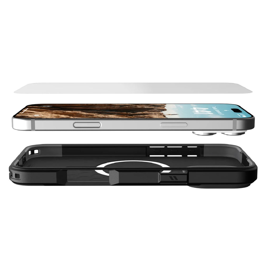 UAG Shield Apple iPhone 16 (6.1") Tempered Glass Screen Protector - Clear (14436511NA), Antimicrobial,Scratch Resistant, 1 Year Warranty - Image 4