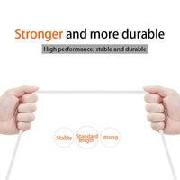USP USB-C to USB-C Mini Cable (2M) - White, 3A (60W), Fast Charge, High Performance, Samsung Galaxy,Apple iPhone,iPad,MacBook,Google, 5 Years Warranty - Image 2