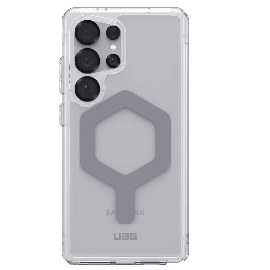UAG Plyo Pro Samsung Galaxy S25 Ultra 5G (6.9") Rugged Case - Ice/Silver, DROP+ Military Standard, Raised Screen Surround, 10 Years Warranty