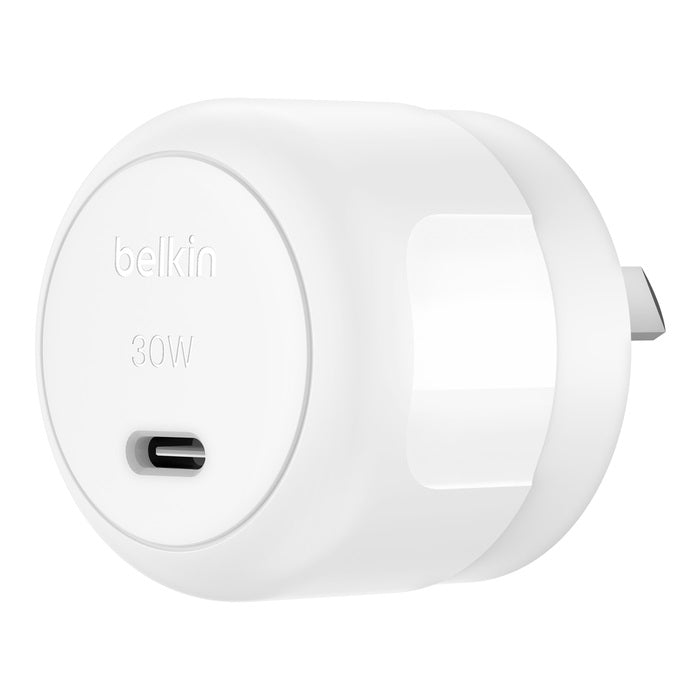 Belkin BoostCharge Compact 30W USB-C (PD 3.1) Wall Charger - White (WCA008auWH), Best for iPhone & Samsung, $2,500 CEW , 2 Years Warranty - Image 5
