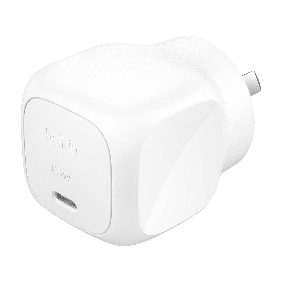 Belkin BoostCharge 65W USB-C PD 3.1 Cubic Wall Charger - White (WCA011auWH),Best for Phones,Laptop & Tablets, $2500 CEW, 2 Years Warranty - Image 1