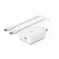 Belkin BoostCharge 25W USB-C Cubic Wall Charger + USB-C to USB-C Cable (1M) - White (WCA012au1MWH-B6), MFI-Certified, CEW $2500, 2 Years Warranty - Image 1