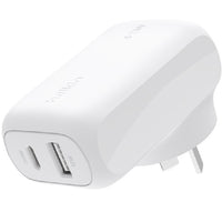 Belkin BoostCharge Dual Wall Charger 42W - White (WCB009auWH), 1xUSB-C (30W), 1xUSB-A (12W), Fast Charge, Travel Friendly, CEW $2500, 2 Years Warranty - Image 5