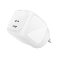 EOL Belkin BoostCharge Pro 67W Dual USB-C GaN Wall Charger - White (WCH020AUWH), Compact Laptop Charger, Travel-Ready, CEW $2500, 2 Years Warranty - Image 1
