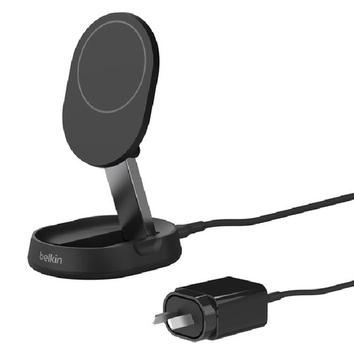 Belkin BoostCharge Pro Convertible Magnetic Wireless Charging Stand With Qi2 + 20W Wall Charger +USB-C Cable- Black(WIA008auBK), 15W, 2 Years Warranty - Image 2