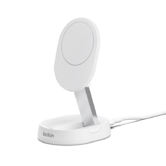Belkin BoostCharge Pro Convertible Magnetic Wireless Charging Stand With Qi2 + USB-C Cable +20W Wall Charger - White(WIA008auWH), 15W,2 Years Warranty - Image 2