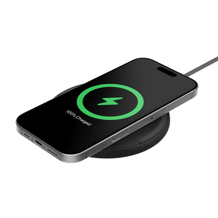 Belkin BoostCharge Wireless Charging Pad (15W) + USB-C to USB-C Cable (1.5M) - Black (WIA012fqBK), LED Indicator, $2500 CEW, 2 Years Warranty - Image 1