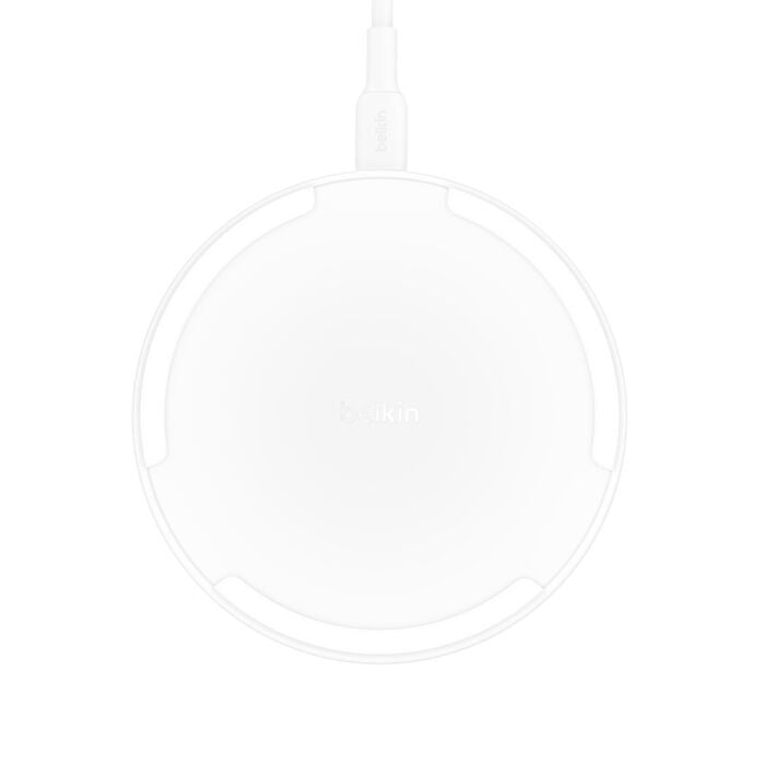 Belkin BoostCharge Wireless Charging Pad + USB-C to USB-C Cable (1.5M) - White (WIA012fqWH), 15W, LED Indicator, Apple iPhone,Samsung.2 Years Warranty - Image 4