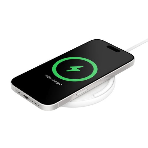 Belkin BoostCharge Wireless Charging Pad + USB-C to USB-C Cable (1.5M) - White (WIA012fqWH), 15W, LED Indicator, Apple iPhone,Samsung.2 Years Warranty - Image 1