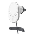 Belkin BoostCharge Pro Magnetic Qi2 Wireless Car Charger + 20W Car PSU +USB-C Cable (1.2M) - White (WIC008btGR-V2), 15W, Apple iPhone,2 Years Warranty - Image 1