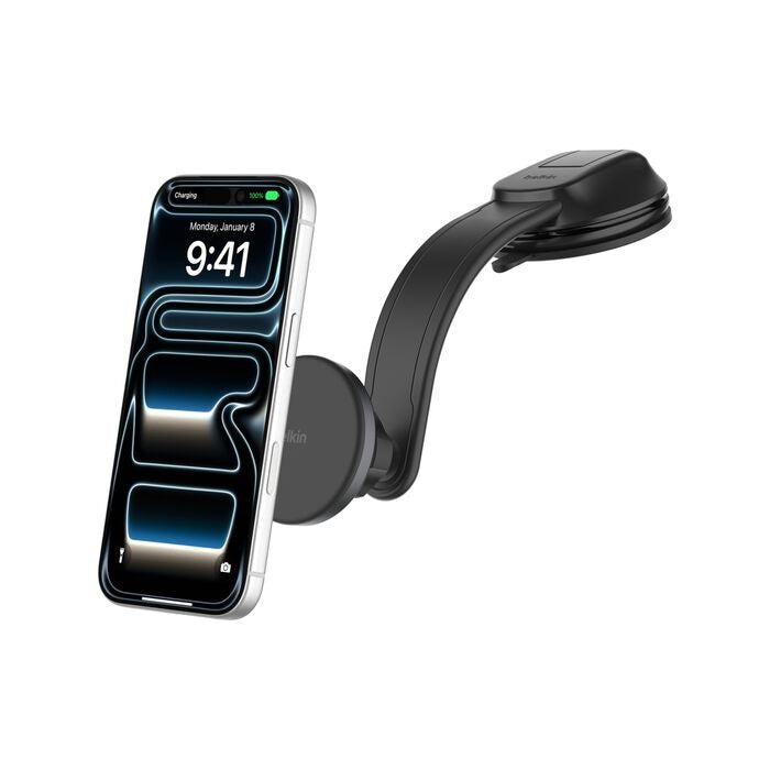 Belkin BoostCharge Magnetic Wireless Charging Car Dash Mount w/ Qi2(15W)+27W Car Adapter+USB-C Cable(1M) -Black(WIC011fqBK),$2500 CEW,2 Years Warranty - Image 5