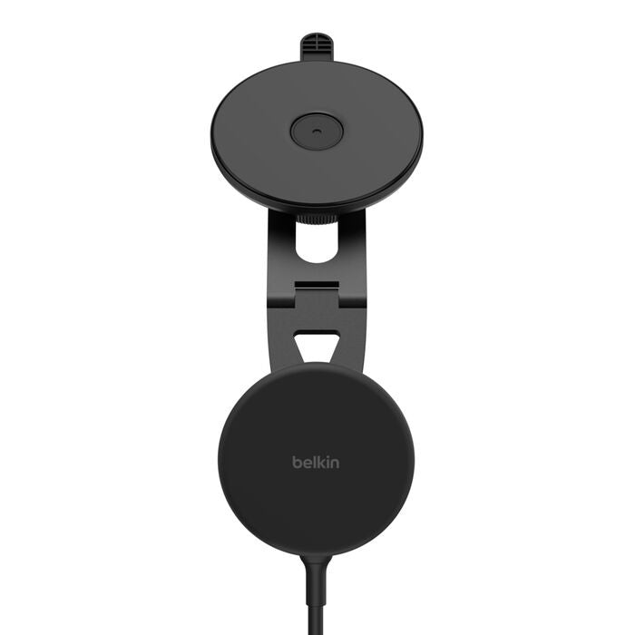 Belkin Boostcharge Magnetic Wireless Charging EV mount With Qi2 15W + USB-C Cable (1M) + 27W Car Adapter - Black (WIC013fqBK), 2 Year Warranty - Image 2