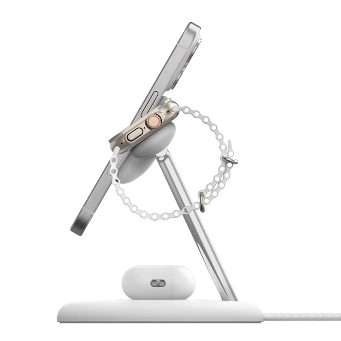 Belkin BoostCharge Pro 3-in-1 Magnetic Qi2 Wireless Charging Stand + 36W Wall Charger + USB-C Cable - White(WIZ023AUWH),15W,CEW $2500,2 Years Warranty - Image 2