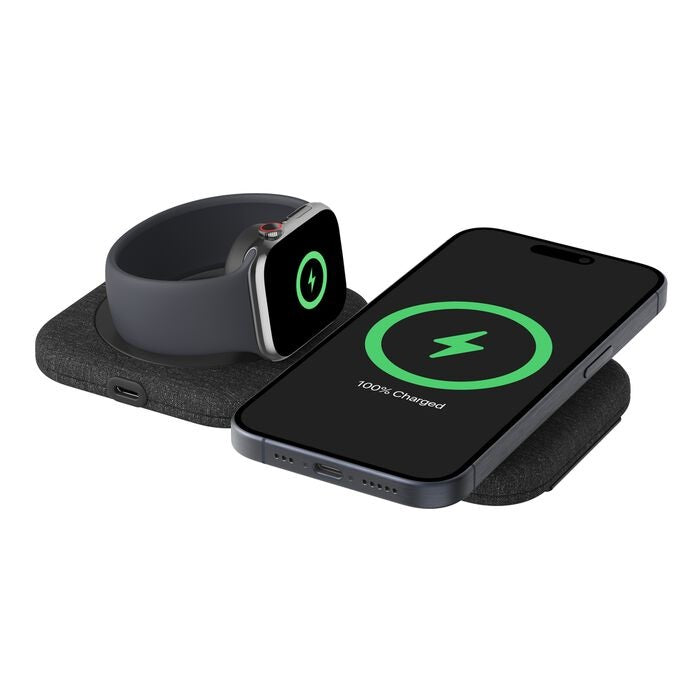Belkin BoostCharge Pro 2-in-1 Magnetic Qi2 Charging Travel Pad + 30W Wall Charger + USB-C Cable (1.5M) - Black (WIZ026auBK), 15W, 2 Years Warranty - Image 1