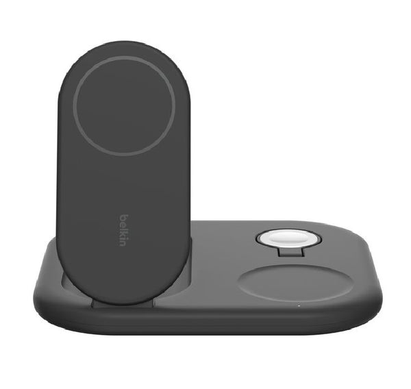 Belkin BoostCharge 3-in-1 Magnetic Foldable Qi2 Wireless Charger 15W + 36W Wall Charger + USB-C Cable (1.5M) - Black (WIZ029auBK), 2 Years Warranty
