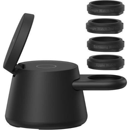 Belkin UltraCharge 3-in-1 Modular Charging Dock w/ Qi2 25W+45W Wall Charger+USB-C Cable(1M) -Black(WIZ052auBK),1xUSB-C(10W),$2500 CEW,2 Years Warranty - Image 2