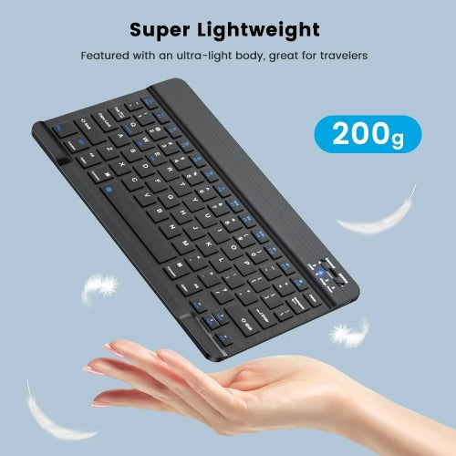 USP Bluetooth Wireless Keyboard – Rechargeable, Ultra-Thin & Portable, Compatible - iPad, Mac, PC, & Android devices, Bluetooth 5.0, 3 Years Warranty - Image 2
