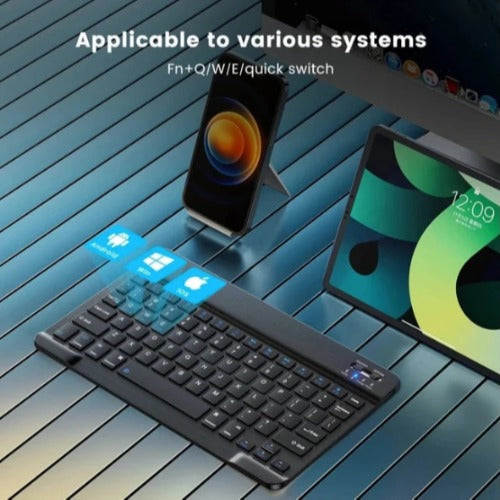 USP Bluetooth Wireless Keyboard – Rechargeable, Ultra-Thin & Portable, Compatible - iPad, Mac, PC, & Android devices, Bluetooth 5.0, 3 Years Warranty - Image 3