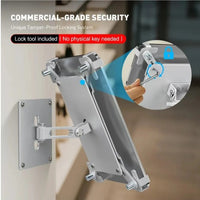 USP Universal Anti-Theft iPad & Tablet Wall Mount - Silver, 360° Rotation, Firts 9.7" to 13",Perfect for iPad & Galaxy Tab, 5 Years Warranty - Image 2