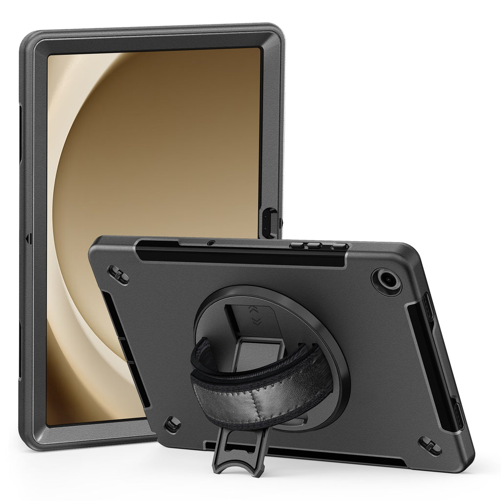 USP Samsung Galaxy Tab A9+ (11") Case Black - Built-in-Kickstand, Hand & Shoulder Strap, DropProof, ShockProof, 5 Years Warranty - Image 5