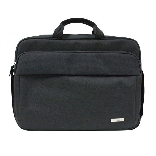 Belkin 15.6" Simple Toploader Laptop Bag - Black (F8N657), Comfortable Shoulder Strap, Made for Long Travelling, 2 Years Warranty