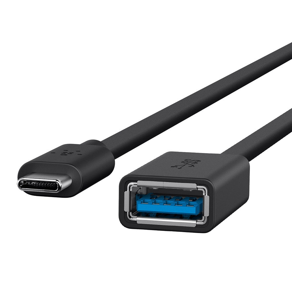 Belkin 3.0 USB-C to USB-A Adapter - Black (F2CU036btBLK), Power Output 3A, 5Gbps, Reversible USB-C Connector, USB-IF Certified, 2 Years Warranty - Image 2