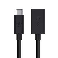 Belkin 3.0 USB-C to USB-A Adapter - Black (F2CU036btBLK), Power Output 3A, 5Gbps, Reversible USB-C Connector, USB-IF Certified, 2 Years Warranty - Image 4
